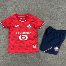 2025/26 Lille Home Red Kids Soccer Jersey