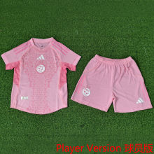 2025/26 Algeria Special Edition Pink Player Version Kids Jersey 球员版童装