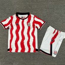 2025/26 Stock City Home Red Kid Soccer Jersey
