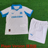 2025/26 MS Home White Player Version Kids Soccer Jersey 球员版童装