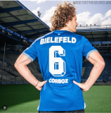 2025/26 Bielefeld Home Blue Fans Soccer Jersey 比勒费尔德 （名字在号下面）