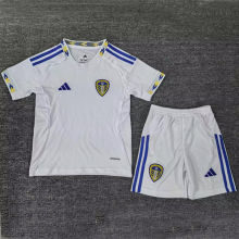 2025/26 Leeds United Home White Kids Soccer Jersey