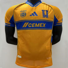 2025/26 U.A.N.L Tiger Home Yellow Player Version Soccer Jersey