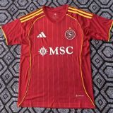 2025/26 Servette FC Home Red Fans Soccer Jersey 塞尔维特