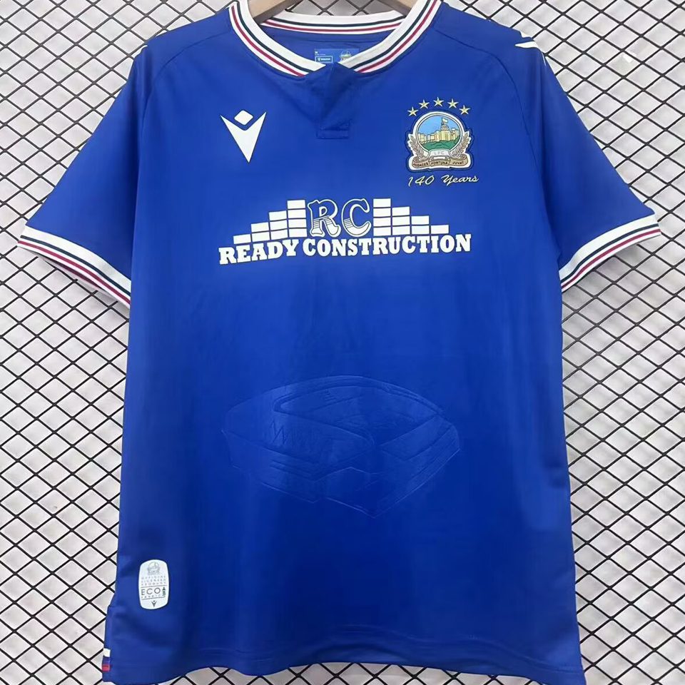 2025/26 Linfield F.C.140th Anniversary Home Blue Fans Soccer Jersey