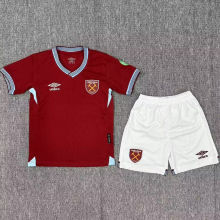 2025/26 West Ham Home Kids Soccer Jersey