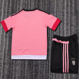 2015/2016  JUV Away Pink Retro Kids Soccer Jersey