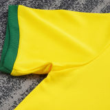1970 Brazil Home Retro Kids Soccer Jersey