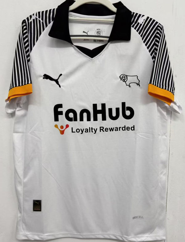 2025/26 Derby County Home Fans Soccer Jersey 德比郡