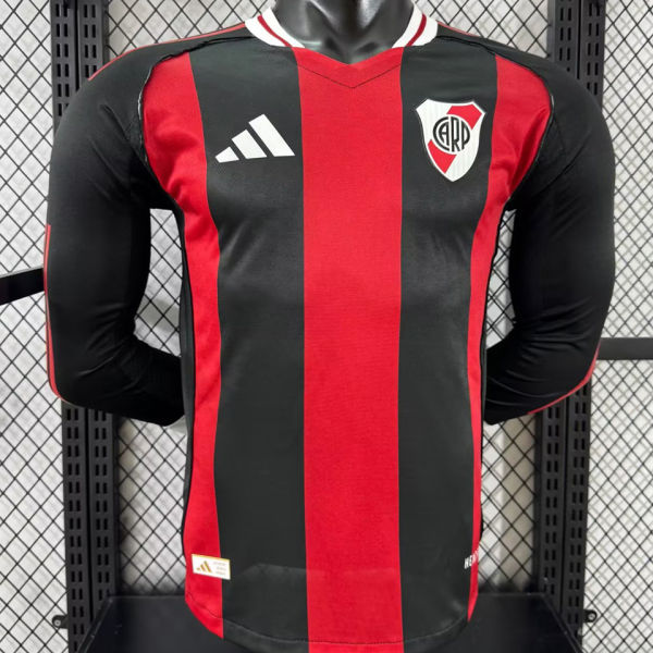 2025/26 River Plate Away Player Version Long Sleeve Jersey  长袖胸前空白版