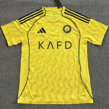 2025/26 Al Nassr Home Yellow Fans Soccer Jersey