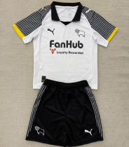 2025/26 Derby County Home Kids Soccer Jersey 德比郡