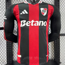 2025/26 River Plate Away Player Version Long Sleeve Jersey  长袖胸前广告