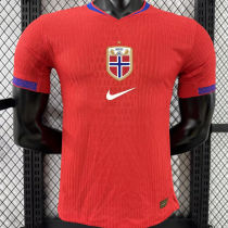 2025/26 Norway Home Red Player Version Soccer Jersey