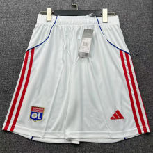2025/26 Lyon Home White Shorts Pants