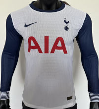 2025/26 TH FC Home White Player Version Long Sleeve Soccer Jersey