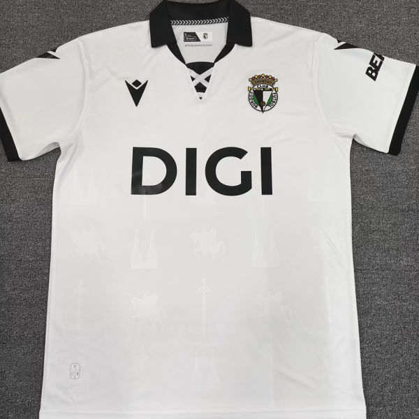 2025/26 Burgos CF Home White Fans Soccer Jersey 布尔戈斯