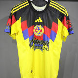 2025/26 Club America Home Player Version Soccer Jersey 背后广告黑色
