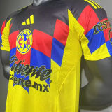 2025/26 Club America Home Player Version Soccer Jersey 背后广告黑色