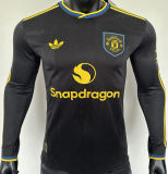 2025/26 M Utd Third Player Version Long Sleeve Soccer Jersey