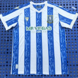 2025/26 Sheffield Wednesday Home Fans Soccer Jersey 带胸前广告