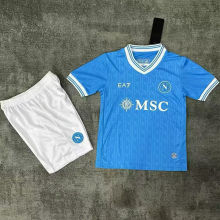 2025/26 Napoli Home Blue Kids Soccer Jersey