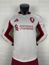 2025/26 Liverpool away white player edition long sleeved football jersey