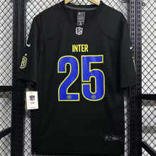 2025/26 INTER # 25 Black NFL Jersey
