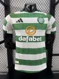 2025/26 Celtic Home White Green Player Version Soccer Jersey