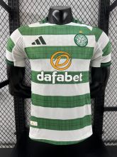 2025/26 Celtic Home White Green Player Version Soccer Jersey