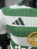 2025/26 Celtic Home White Green Player Version Soccer Jersey