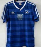 1986 Hamburger Away Blue Retro Soccer Jersey
