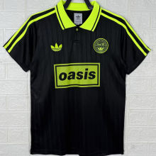 2025/26 AD x oasis Black Retro Style Fans Soccer Jersey