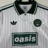 2025/26 AD x oasis White Retro Style Fans Soccer Jersey