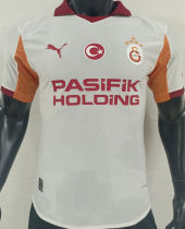 2025/26 Galatasaray Away White Player Version Soccer Jersey 5 Stars 5星