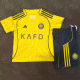 2025/26 Al Nassr Home Yellow Kids Soccer Jersey