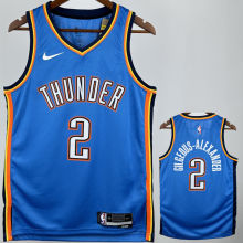 Thunder GILGEOUS-ALEXANDER #2 Blue NBA Jersey