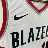 Trail Blazers YANG #16 White NBA Jersey