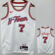 Rockets DURANT #7 White City Edition NBA Jersey