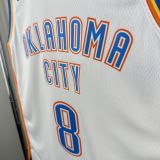 Thunder WILLIANS #8 White NBA Jersey
