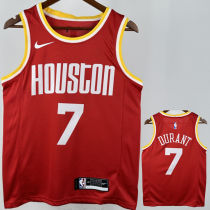 Rockets DURANT #7 Red Retro NBA Jersey