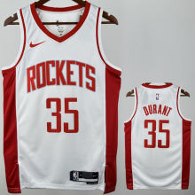 Rockets DURANT #35 White NBA Jerseys