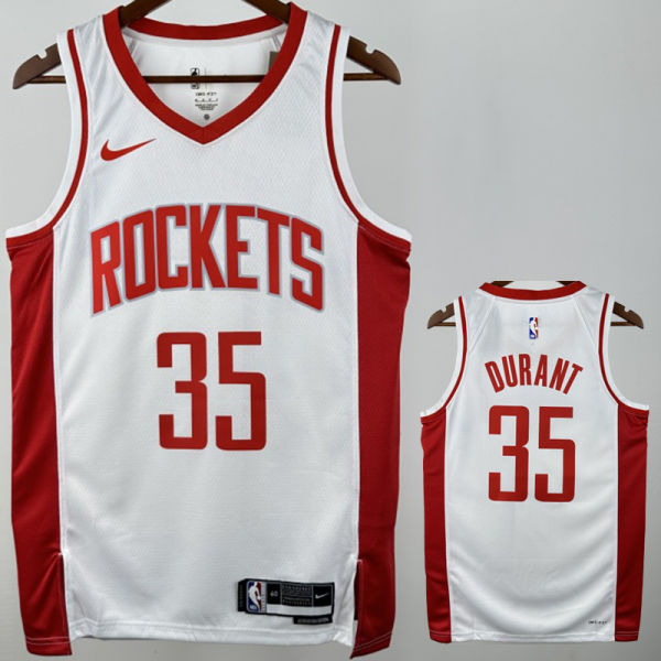 Rockets DURANT #35 White NBA Jerseys