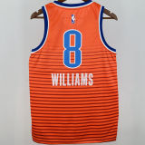 Thunder WILLIANS #8 Orange NBA Jersey