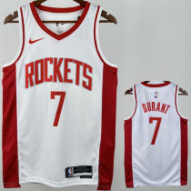 Rockets DURANT #7 White NBA Jersey