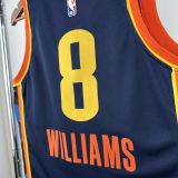 2025/26 Thunder WILLIANS #8 Sapphire Blue City Edition NBA Jersey