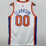 2025 NY Knicks CLARKSON #00 White City Edition NBA Jersey