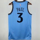 2025 Clippers PAUL #3 Blue City Edition NBA Jersey