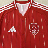 2025/26 Nottingham Forest Red Baseball T-Shirt