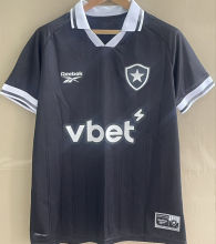 2025/26 Botafogo Awat Black Fans Soccer Jersey 胸前有广告